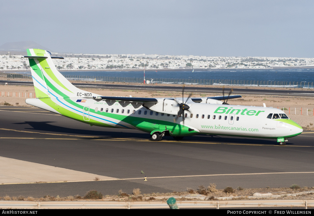 Aircraft Photo of EC-NDD | ATR ATR-72-600 (ATR-72-212A) | Binter Canarias | AirHistory.net #421076