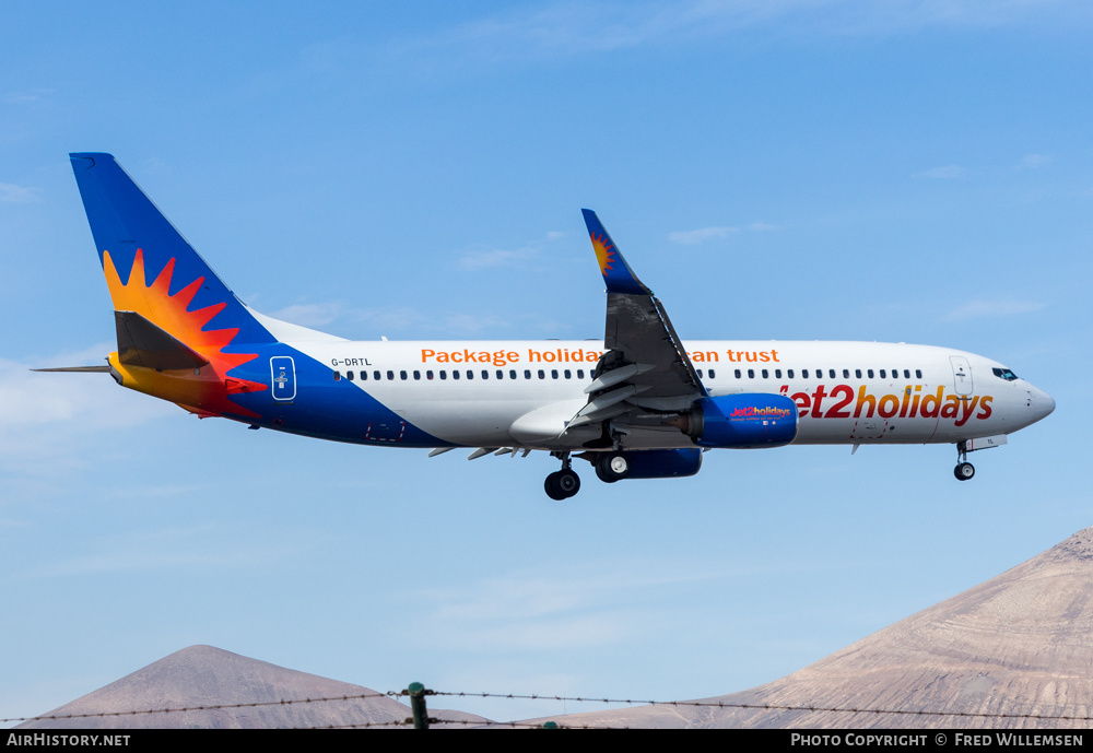 Aircraft Photo of G-DRTL | Boeing 737-8AL | Jet2 Holidays | AirHistory.net #421083