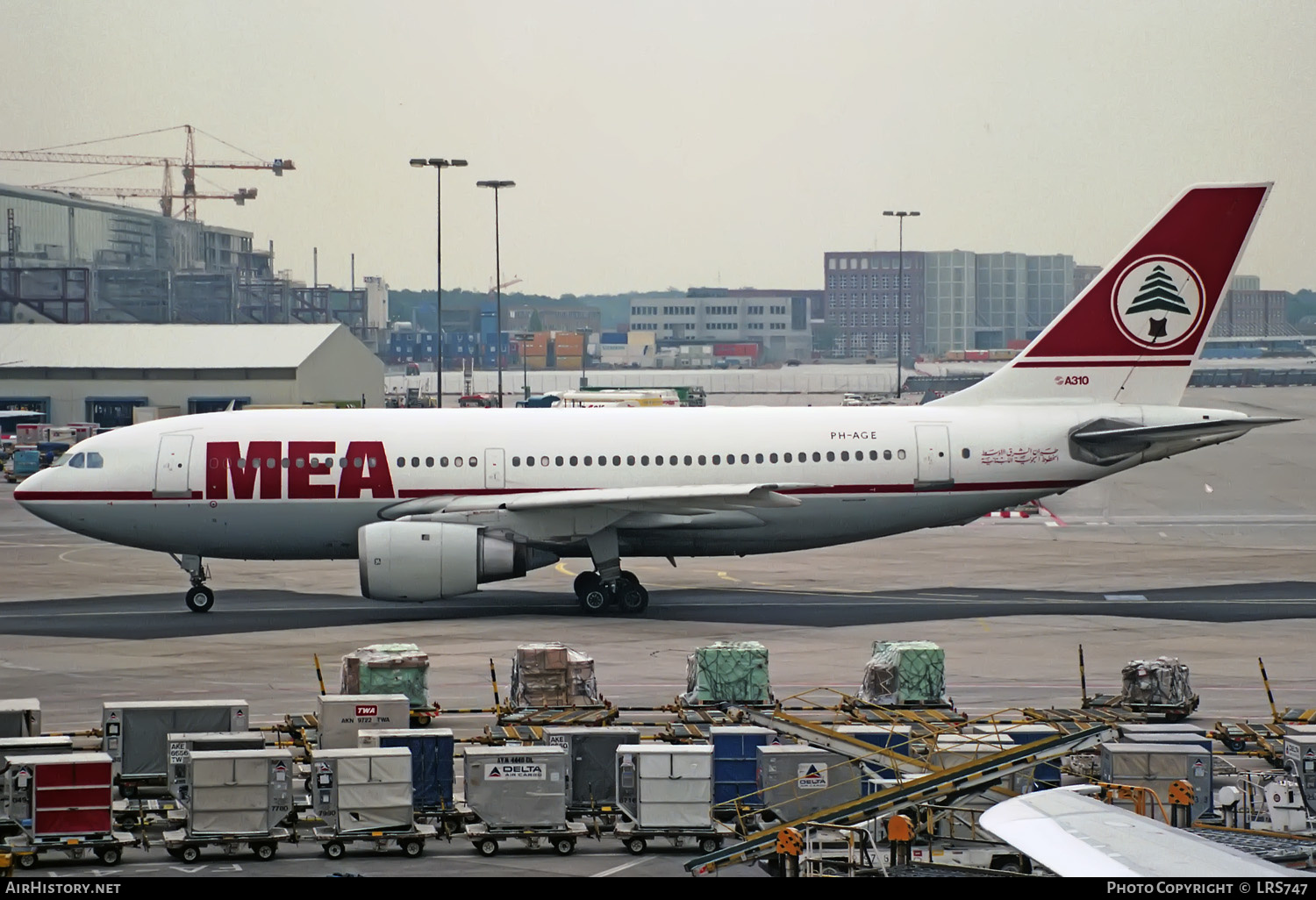 Aircraft Photo of PH-AGE | Airbus A310-203 | MEA - Middle East Airlines | AirHistory.net #421086