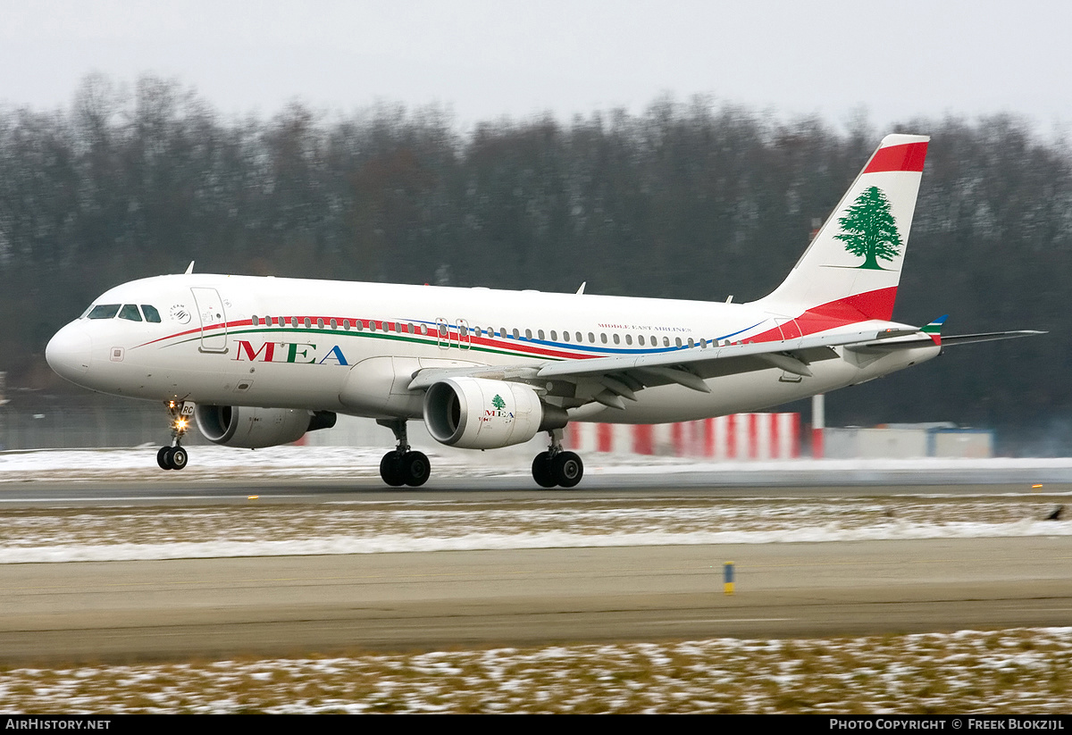 Aircraft Photo of F-OMRC | Airbus A320-214 | MEA - Middle East Airlines | AirHistory.net #421087