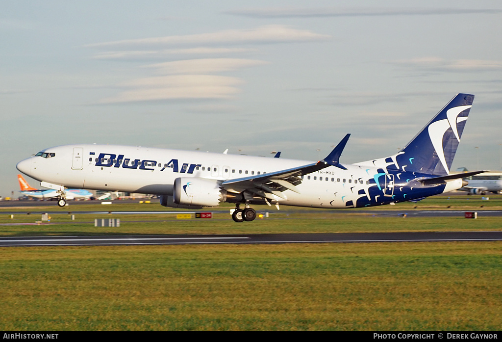 Aircraft Photo of YR-MXD | Boeing 737-8 Max 8 | Blue Air | AirHistory.net #421098