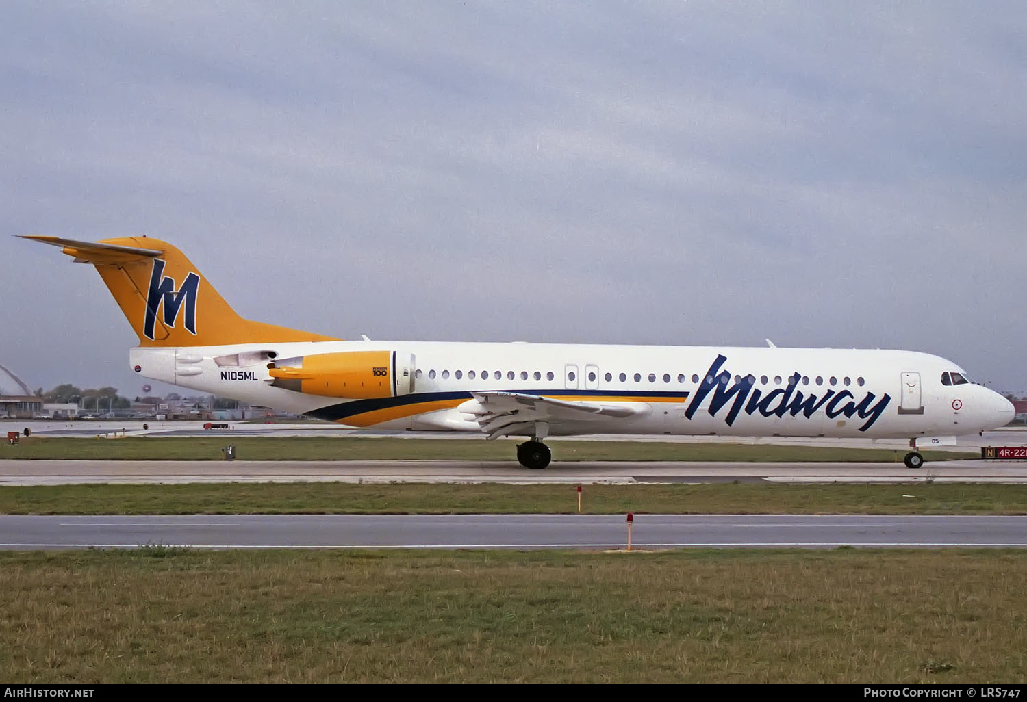 Aircraft Photo of N105ML | Fokker 100 (F28-0100) | Midway Airlines | AirHistory.net #421111