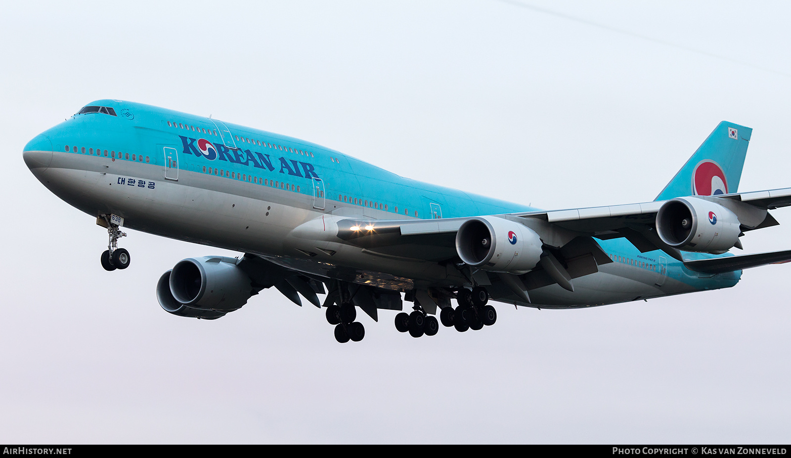 Aircraft Photo of HL7638 | Boeing 747-8B5 | Korean Air | AirHistory.net #421125