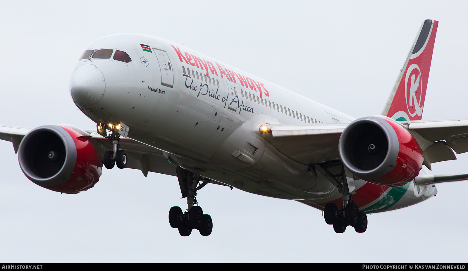 Aircraft Photo of 5Y-KZC | Boeing 787-8 Dreamliner | Kenya Airways | AirHistory.net #421128