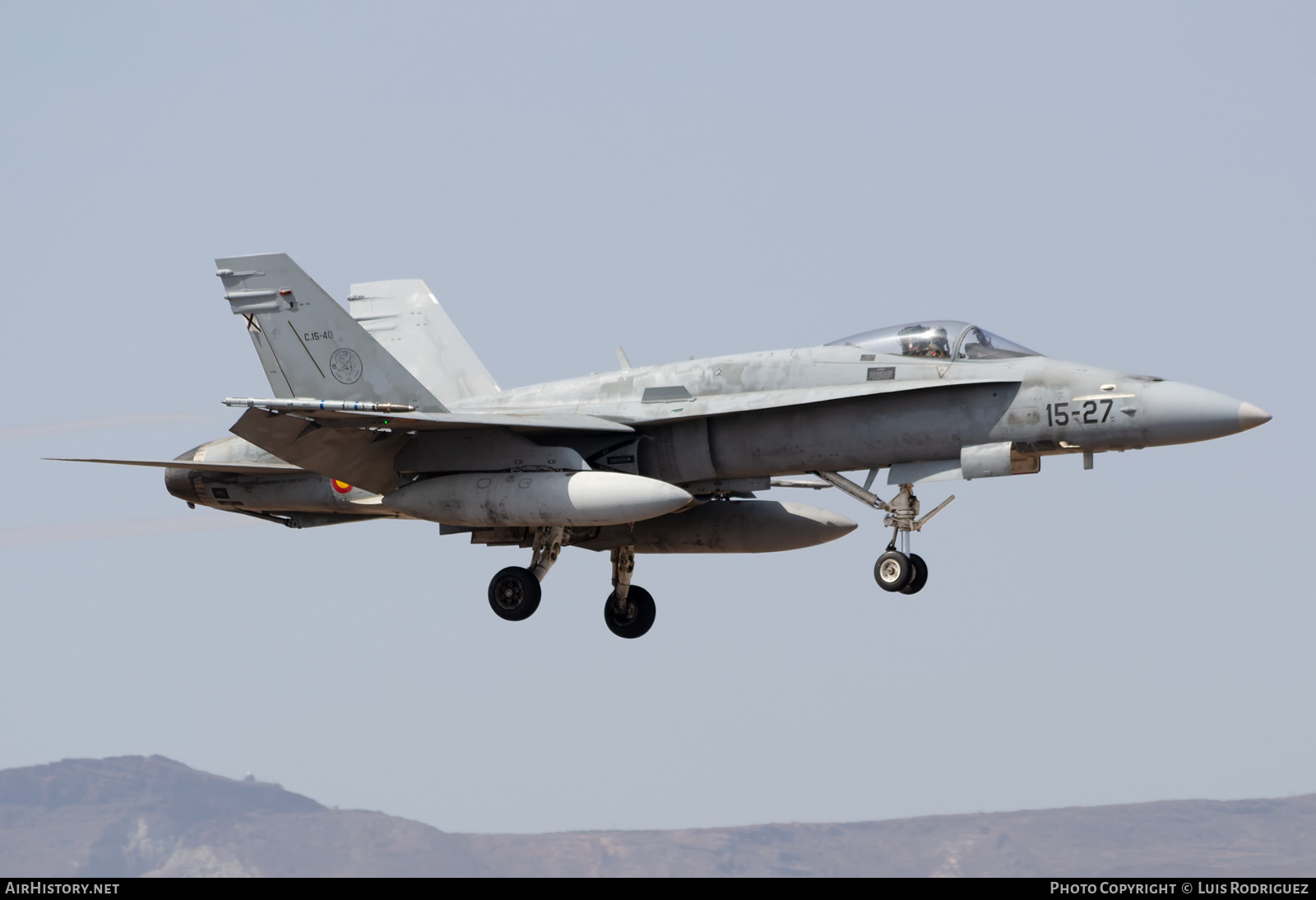 Aircraft Photo of C.15-40 | McDonnell Douglas EF-18M Hornet | Spain - Air Force | AirHistory.net #421141