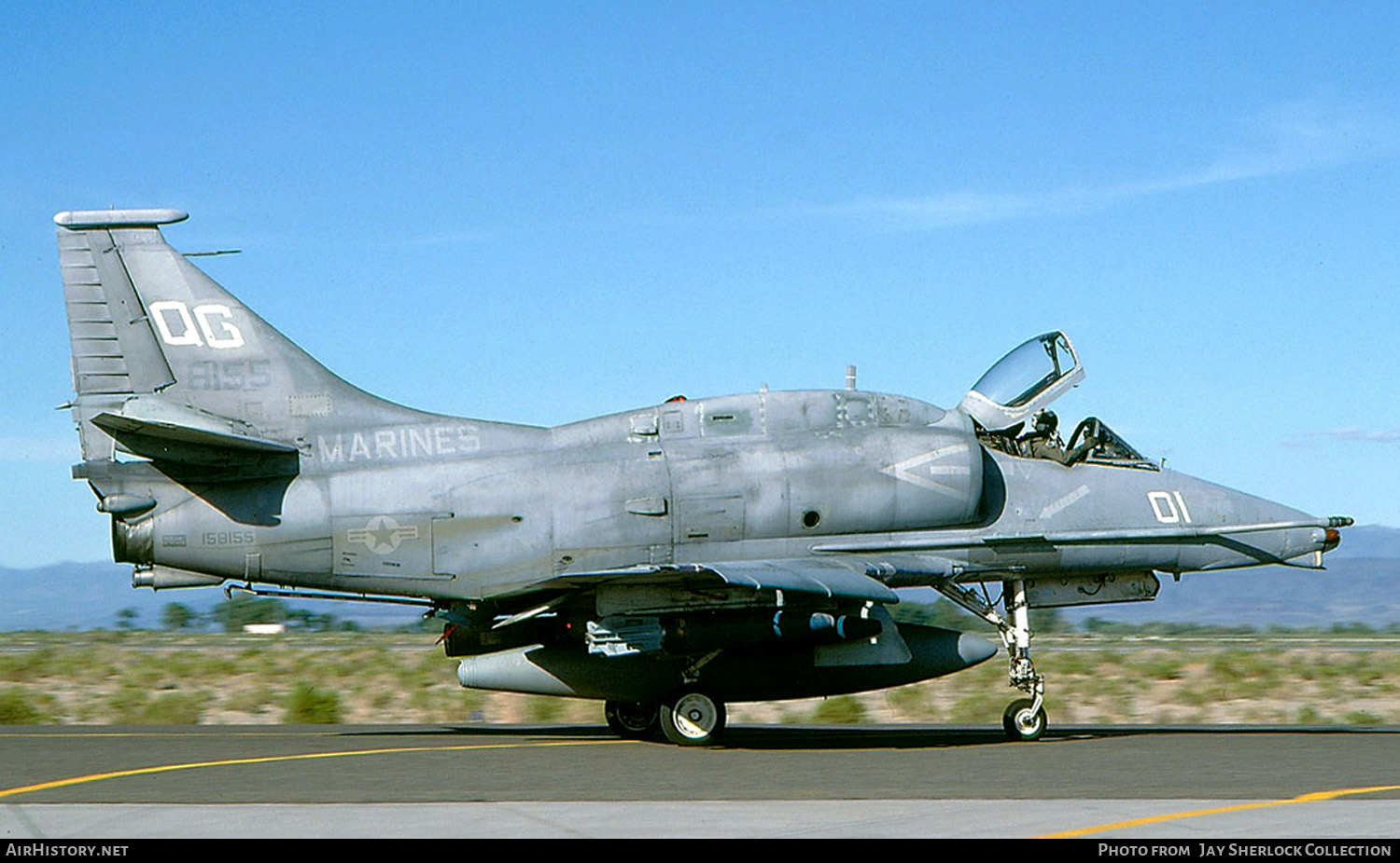 Aircraft Photo of 158155 / 8155 | McDonnell Douglas A-4M Skyhawk II | USA - Marines | AirHistory.net #421156