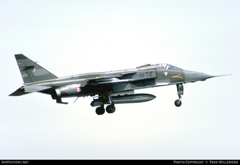 Aircraft Photo of A15 | Sepecat Jaguar A | France - Air Force | AirHistory.net #421199