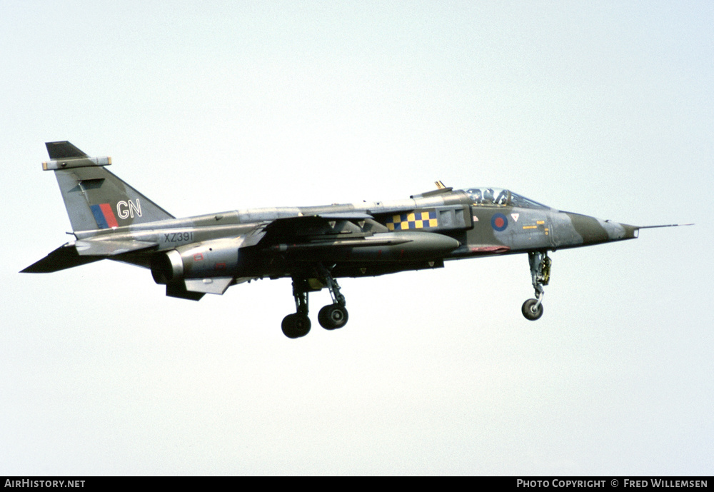 Aircraft Photo of XZ391 | Sepecat Jaguar GR1A | UK - Air Force | AirHistory.net #421200