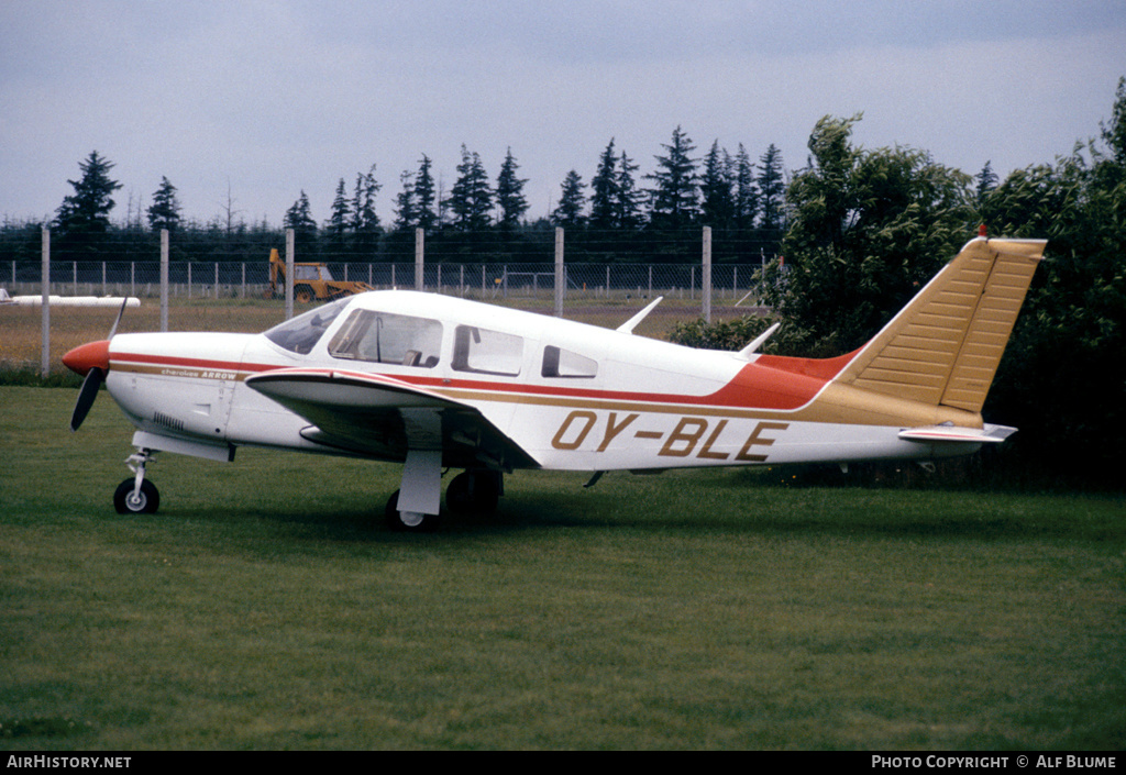 Aircraft Photo of OY-BLE | Piper PA-28R-200 Cherokee Arrow II | AirHistory.net #421255
