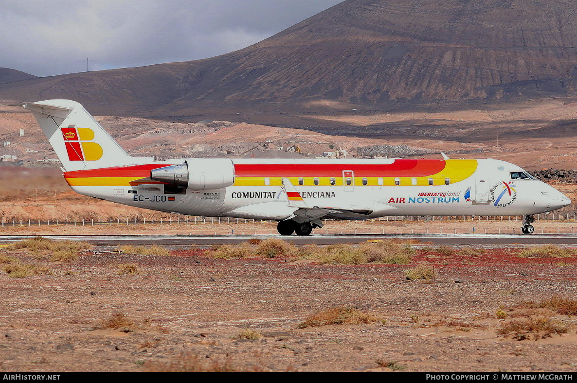 Aircraft Photo of EC-JCO | Bombardier CRJ-200ER (CL-600-2B19) | Iberia Regional | AirHistory.net #421270