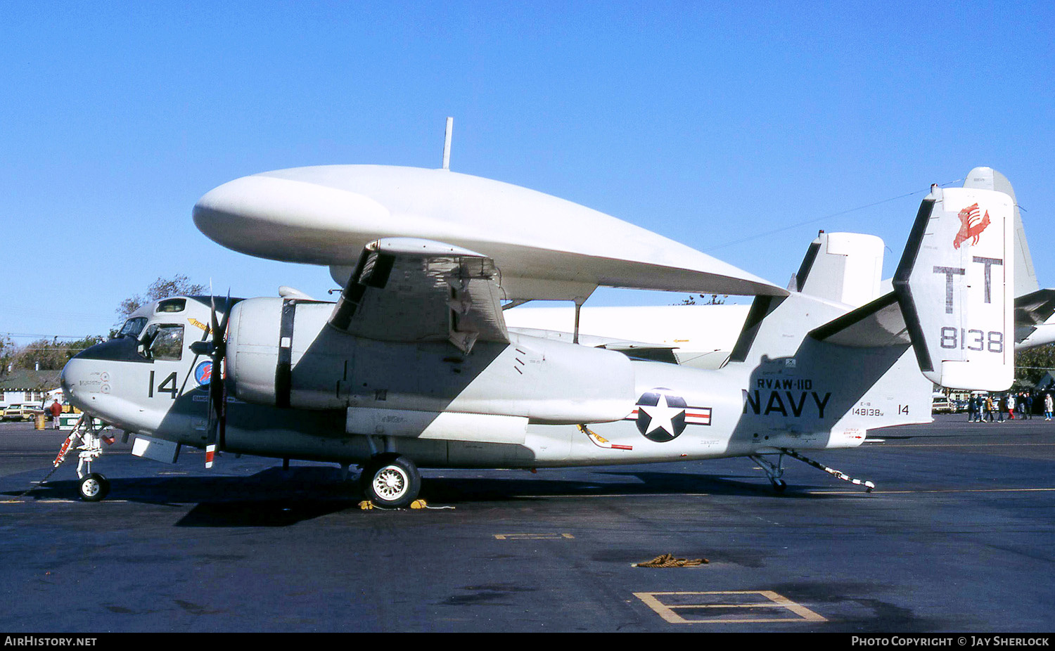 Aircraft Photo of 148138 / 8138 | Grumman E-1B Tracer (G-117/WF-2) | USA - Navy | AirHistory.net #421332