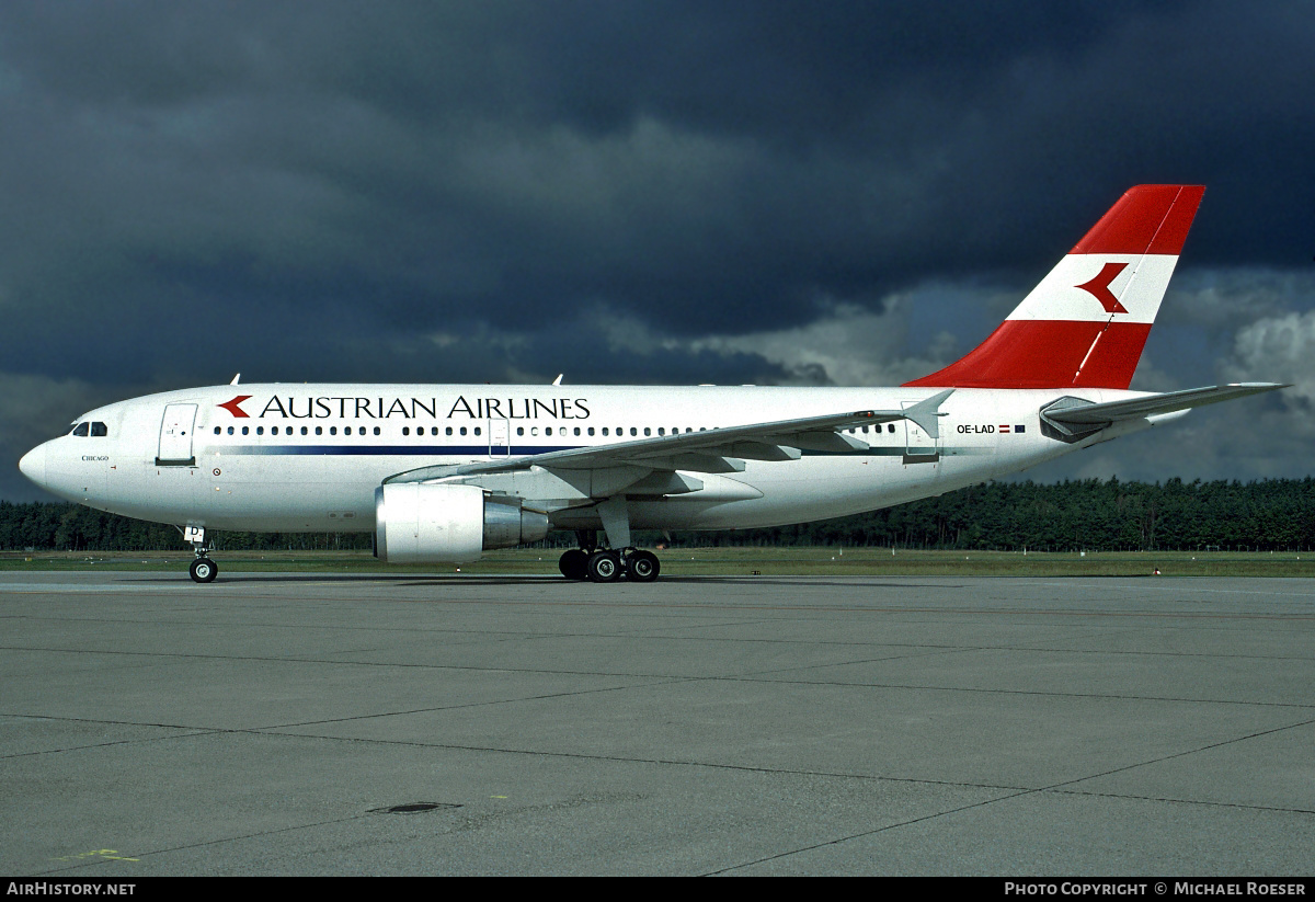 Aircraft Photo of OE-LAD | Airbus A310-325/ET | Austrian Airlines | AirHistory.net #421347
