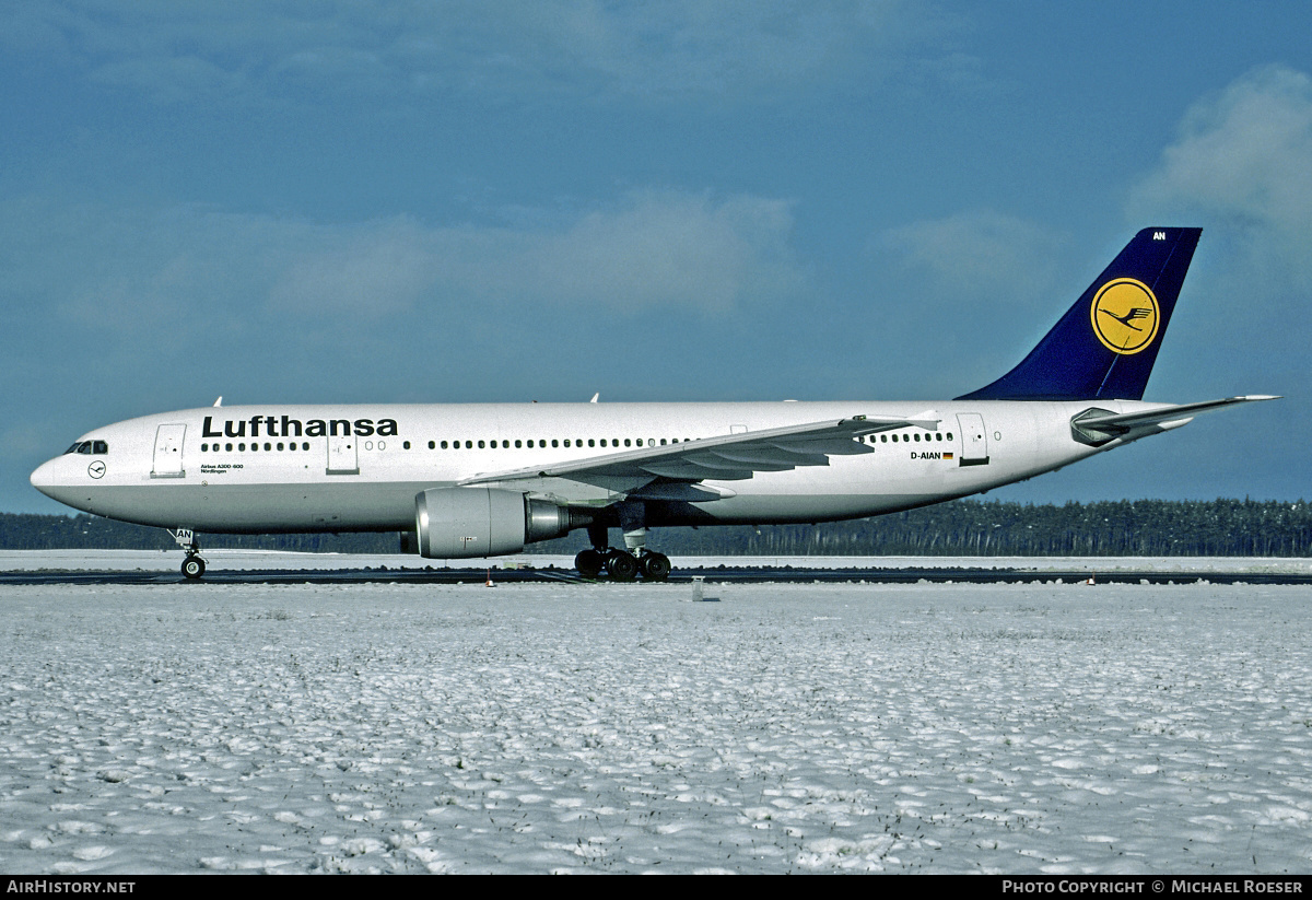 Aircraft Photo of D-AIAN | Airbus A300B4-603 | Lufthansa | AirHistory.net #421349