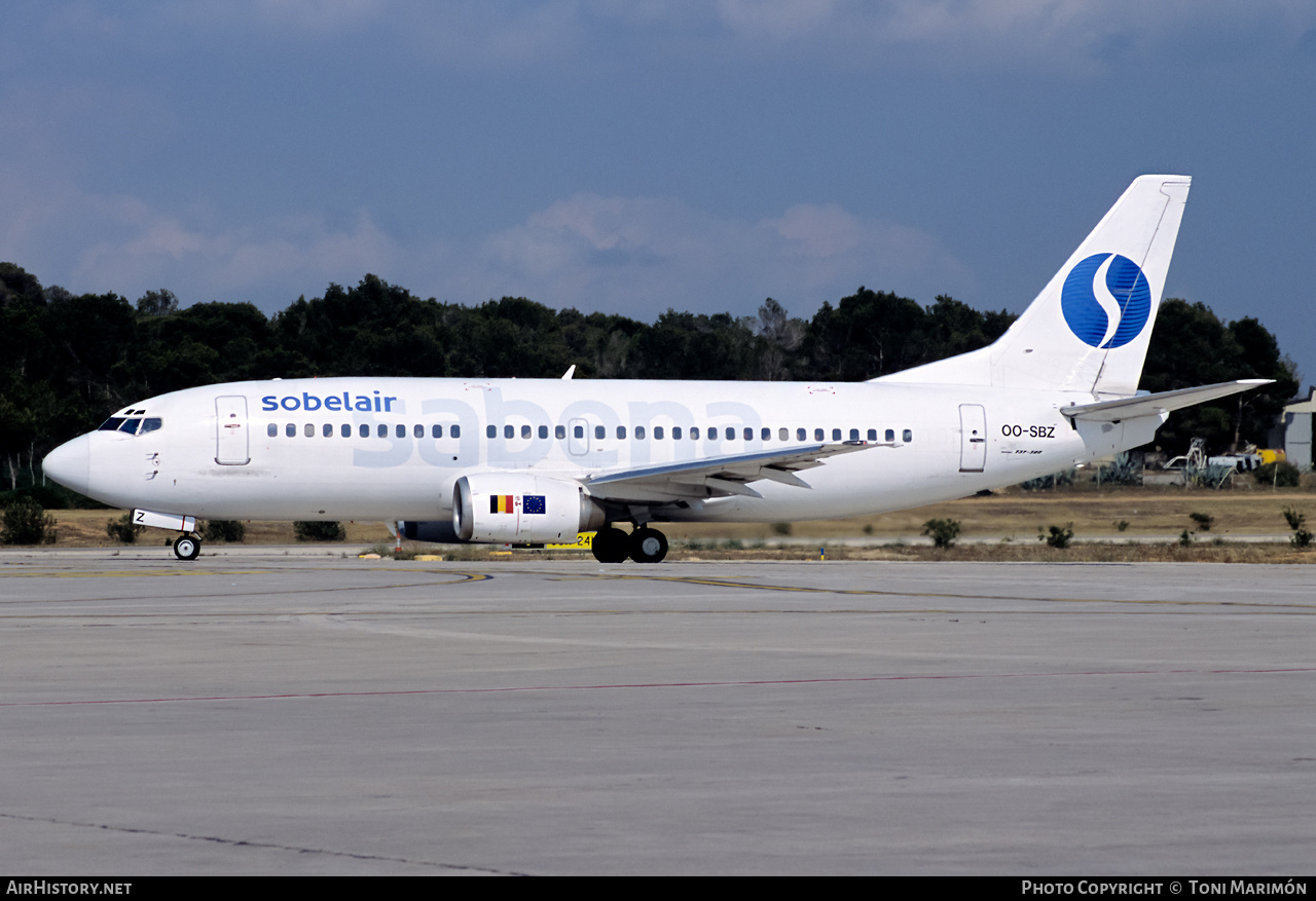 Aircraft Photo of OO-SBZ | Boeing 737-329 | Sobelair | AirHistory.net #421408