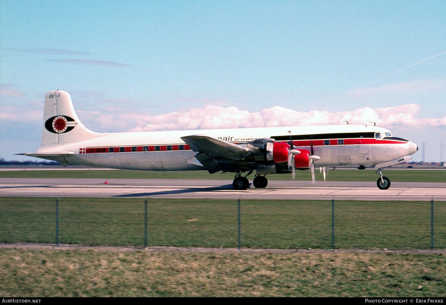 Aircraft Photo of OY-DMW | Douglas DC-7 | Conair of Scandinavia | AirHistory.net #421448