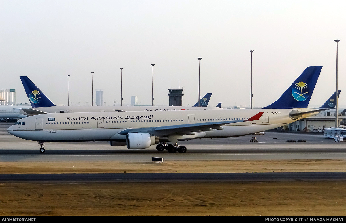 Aircraft Photo of TC-OCA | Airbus A330-321 | Onur Air | Saudi Arabian Airlines | AirHistory.net #421488