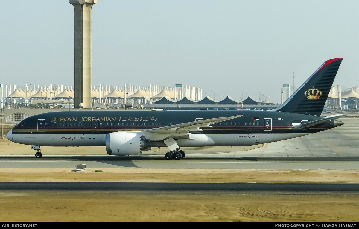 Aircraft Photo of JY-BAA | Boeing 787-8 Dreamliner | Royal Jordanian Airlines | AirHistory.net #421489
