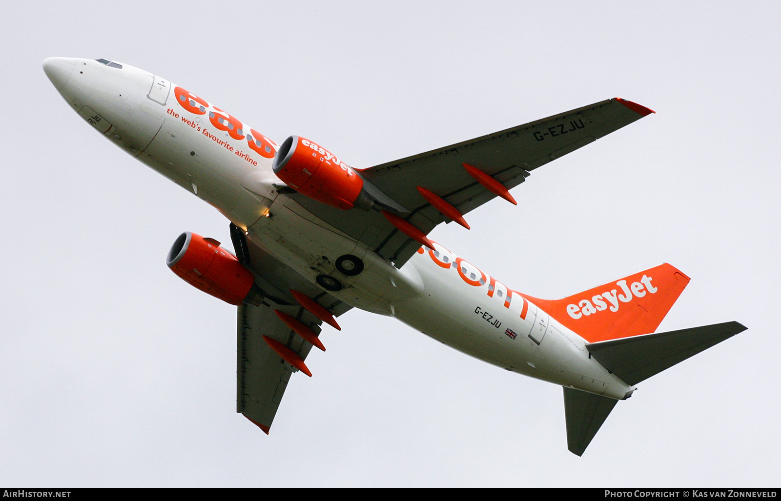 Aircraft Photo of G-EZJU | Boeing 737-73V | EasyJet | AirHistory.net #421500