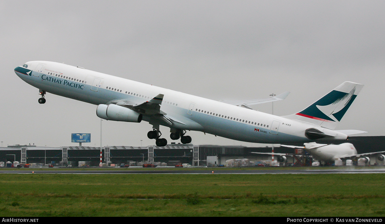 Aircraft Photo of B-HXD | Airbus A340-313 | Cathay Pacific Airways | AirHistory.net #421501