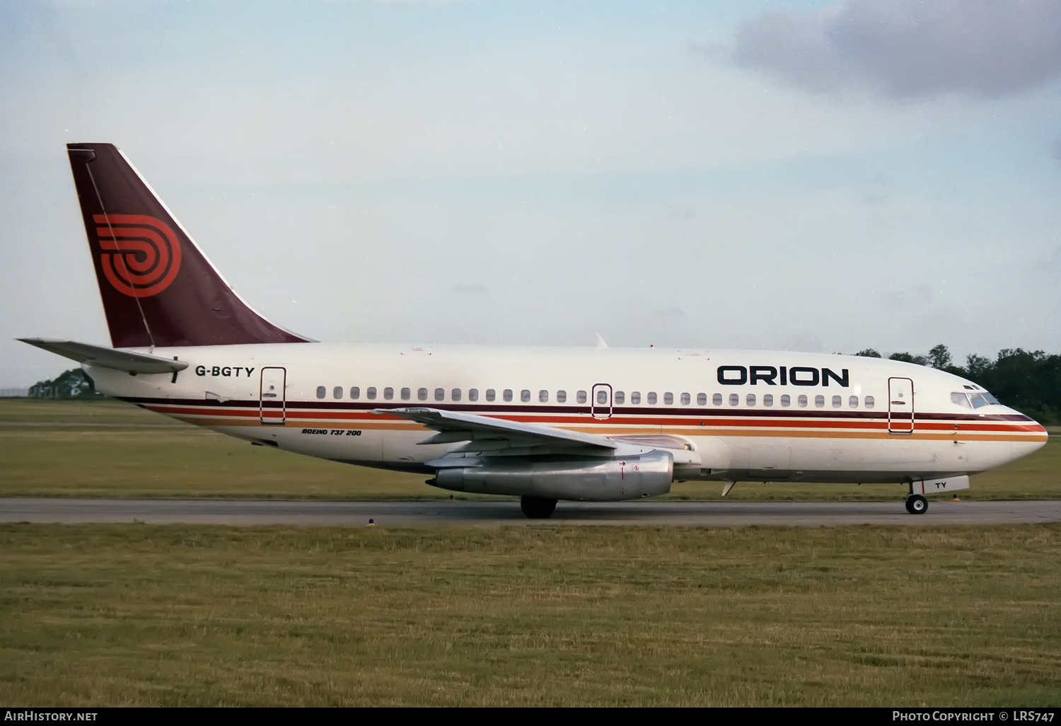 Aircraft Photo of G-BGTY | Boeing 737-2Q8/Adv | Orion Airways | AirHistory.net #421502
