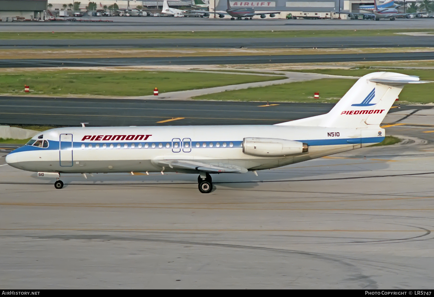 Aircraft Photo of N510 | Fokker F28-4000 Fellowship | Piedmont Airlines | AirHistory.net #421519