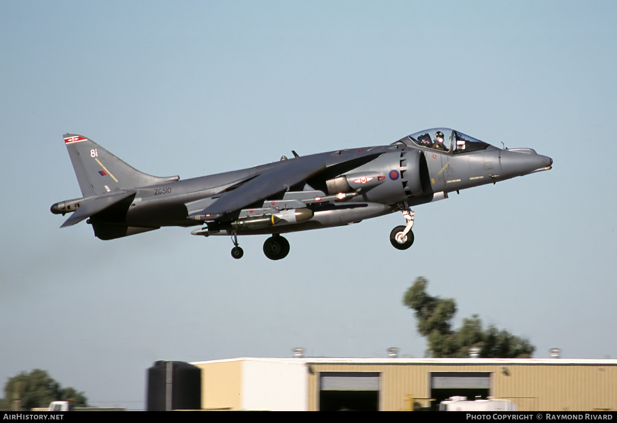 Aircraft Photo of ZG510 | British Aerospace Harrier GR7 | UK - Air Force | AirHistory.net #421572