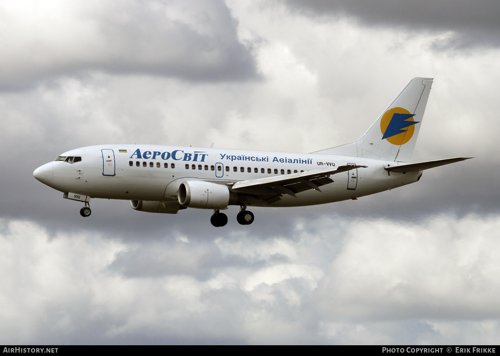 Aircraft Photo of UR-VVU | Boeing 737-5Q8 | AeroSvit Ukrainian Airlines | AirHistory.net #421583