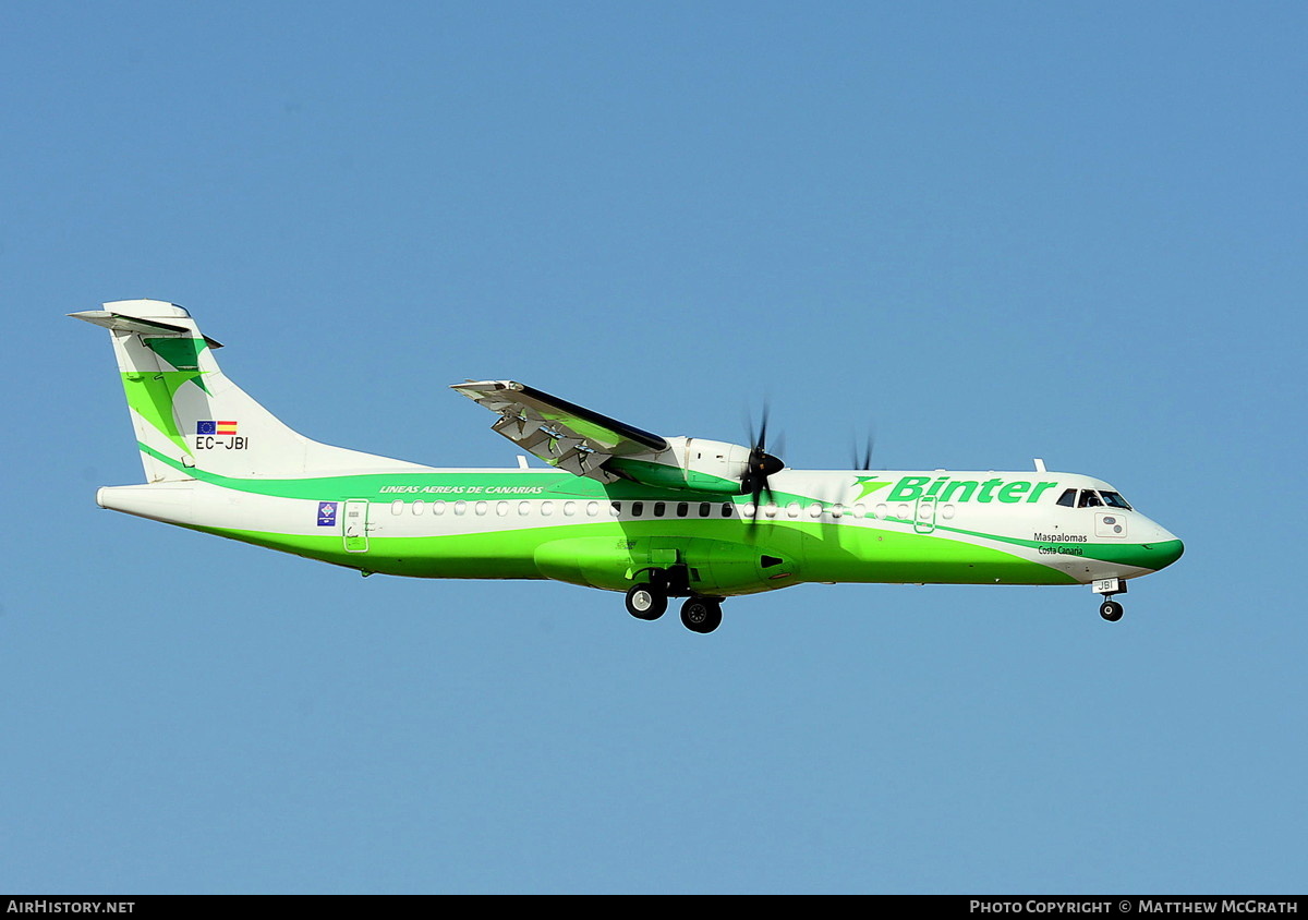 Aircraft Photo of EC-JBI | ATR ATR-72-500 (ATR-72-212A) | Binter Canarias | AirHistory.net #421597