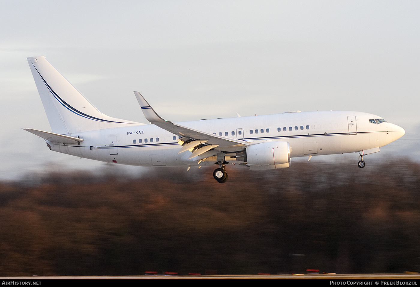 Aircraft Photo of P4-KAZ | Boeing 737-7EJ BBJ | AirHistory.net #421612