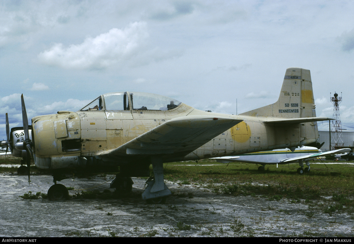 Aircraft Photo of 52-1226 / HR228 | North American T-28A Fennec | AirHistory.net #421616