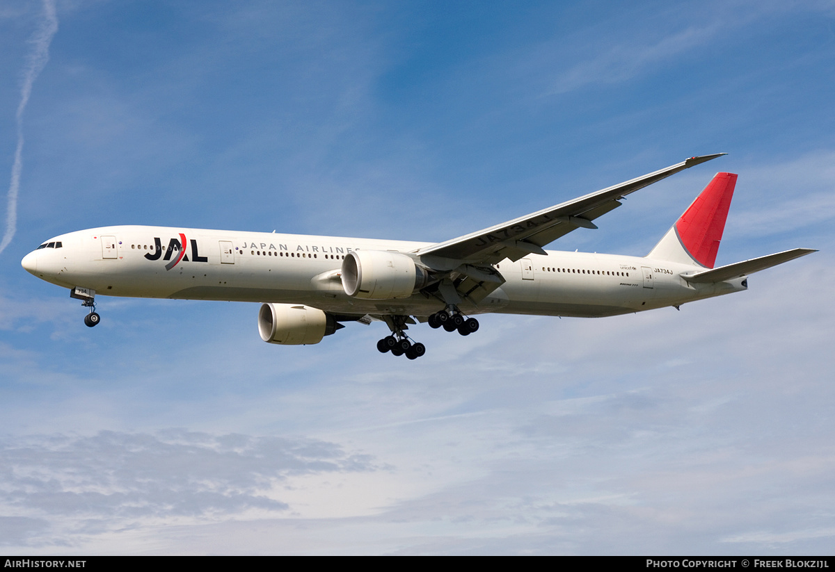 Aircraft Photo of JA734J | Boeing 777-346/ER | Japan Airlines - JAL | AirHistory.net #421635
