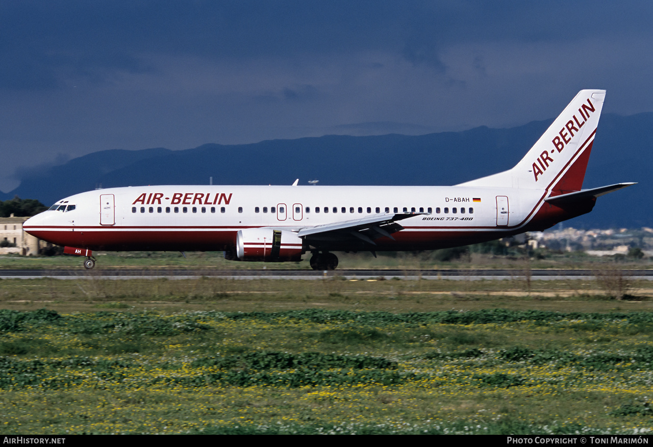 Aircraft Photo of D-ABAH | Boeing 737-46J | Air Berlin | AirHistory.net #421666
