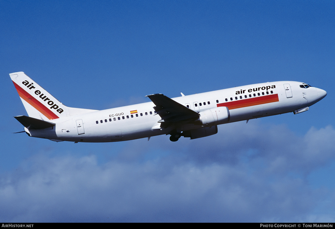 Aircraft Photo of EC-GUO | Boeing 737-4Q8 | Air Europa | AirHistory.net #421673