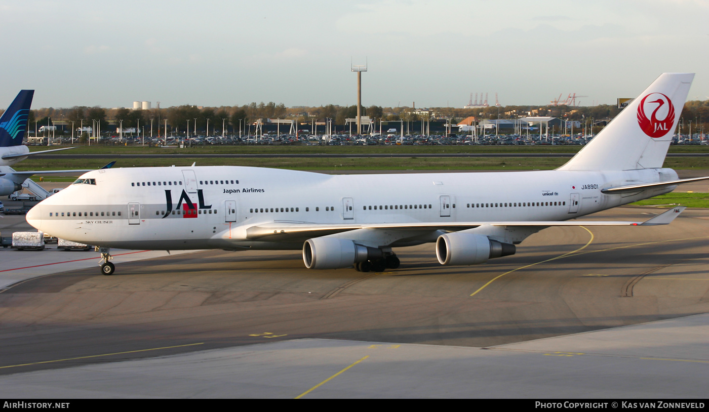 Aircraft Photo of JA8901 | Boeing 747-446 | Japan Airlines - JAL | AirHistory.net #421786