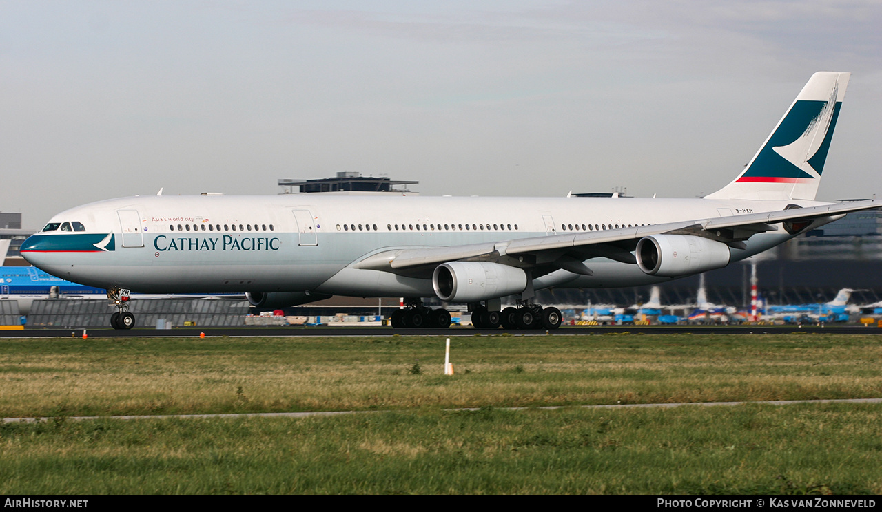 Aircraft Photo of B-HXH | Airbus A340-313 | Cathay Pacific Airways | AirHistory.net #421807