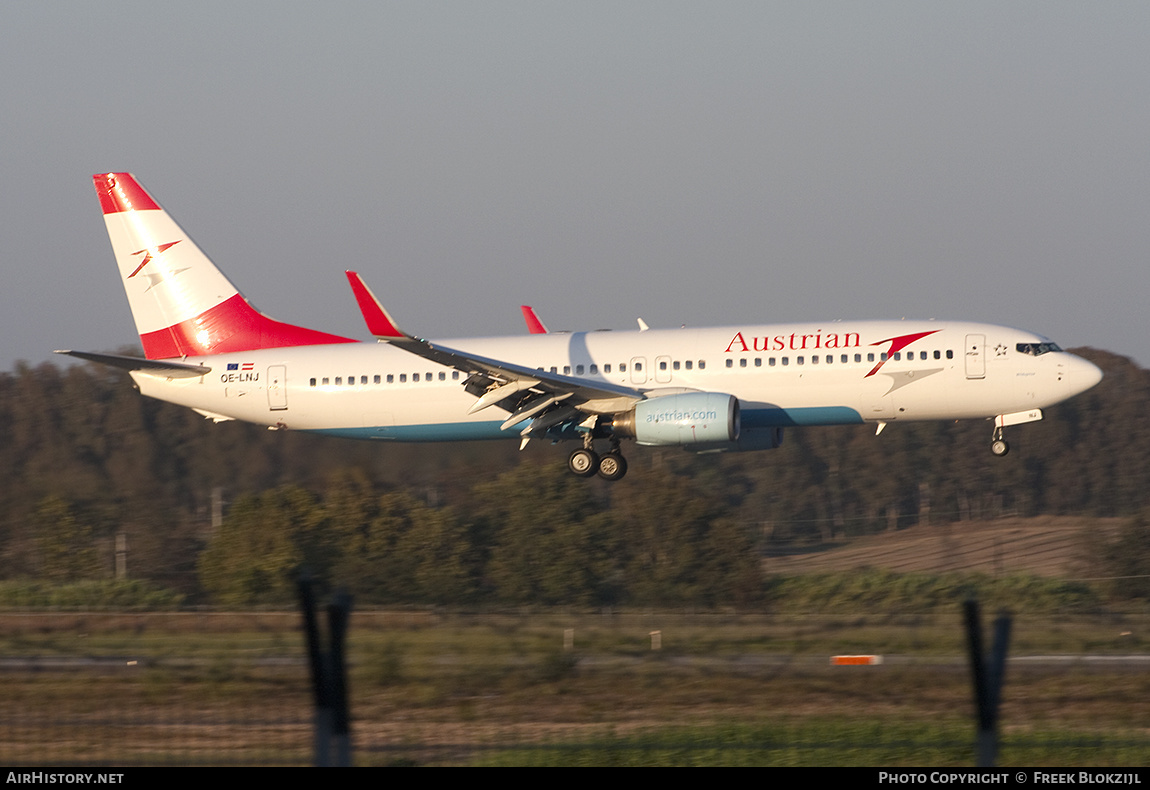 Aircraft Photo of OE-LNJ | Boeing 737-8Z9 | Austrian Airlines | AirHistory.net #421827