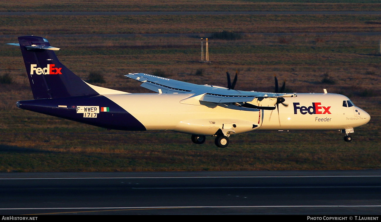 Aircraft Photo of F-WWER | ATR ATR-72-600F (ATR-72-212A) | FedEx Feeder | AirHistory.net #421932