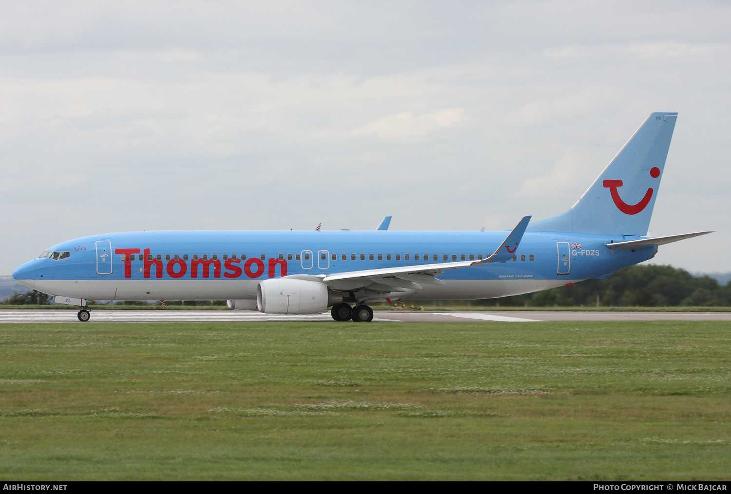 Aircraft Photo of G-FDZS | Boeing 737-8K5 | Thomson Airways | AirHistory.net #422007