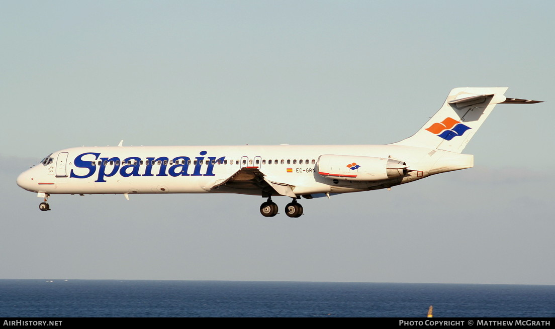 Aircraft Photo of EC-GRN | McDonnell Douglas MD-87 (DC-9-87) | Spanair | AirHistory.net #422040