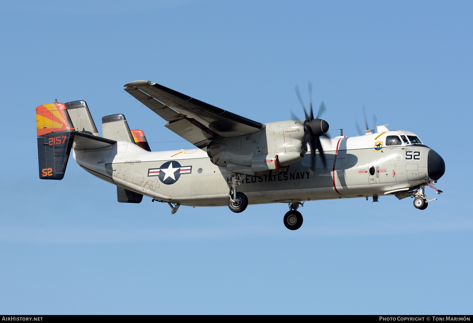 Aircraft Photo of 162157 / 2157 | Grumman C-2A Greyhound | USA - Navy | AirHistory.net #422134