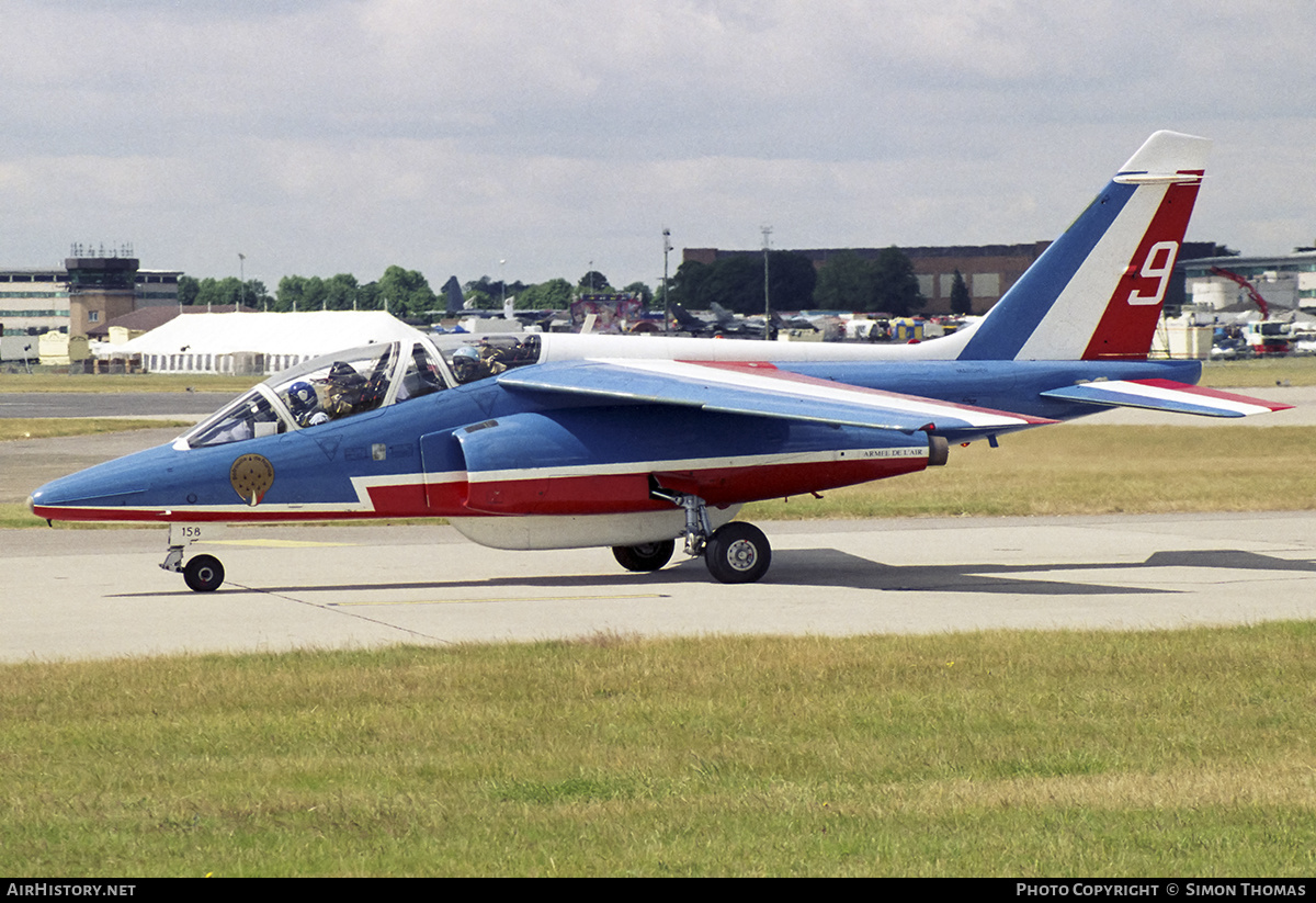 Aircraft Photo of E158 | Dassault-Dornier Alpha Jet E | France - Air Force | AirHistory.net #422141