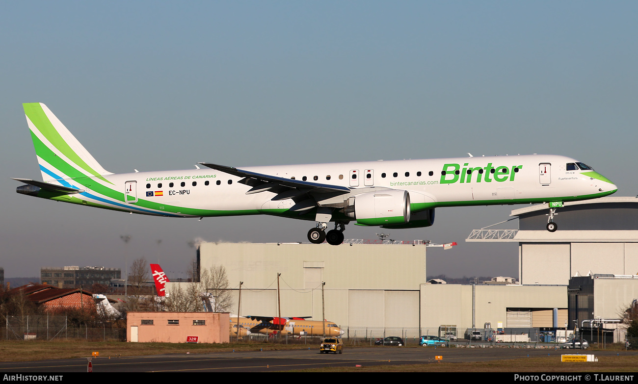 Aircraft Photo of EC-NPU | Embraer 195-E2 (ERJ-190-400) | Binter Canarias | AirHistory.net #422225