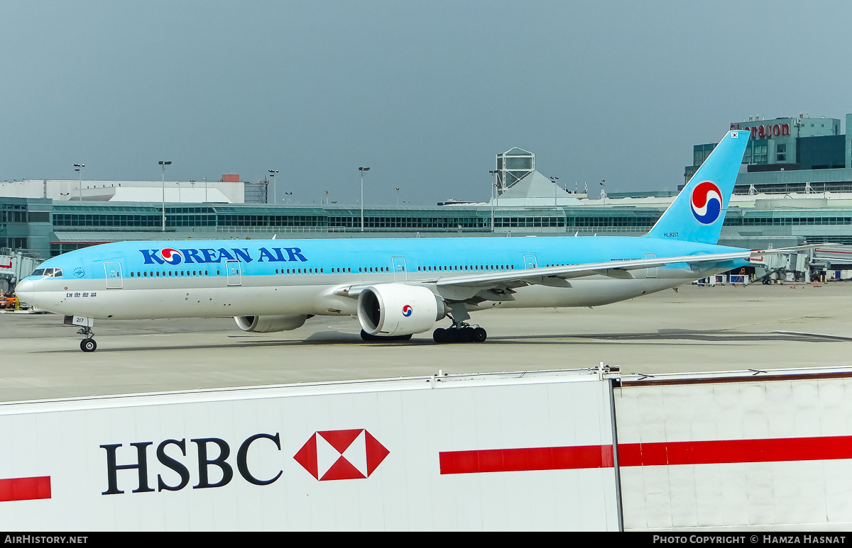 Aircraft Photo of HL8217 | Boeing 777-3B5/ER | Korean Air | AirHistory.net #422250