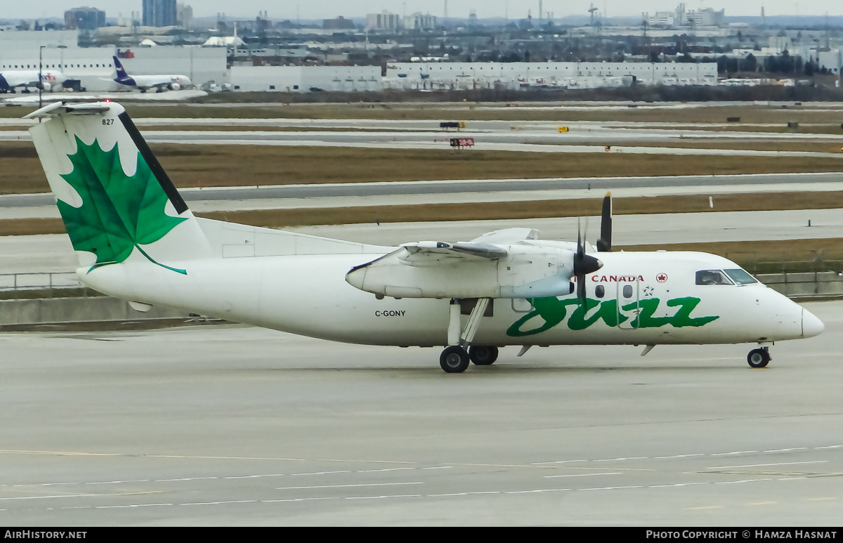 Aircraft Photo of C-GONY | De Havilland Canada DHC-8-102 Dash 8 | Air Canada Jazz | AirHistory.net #422257