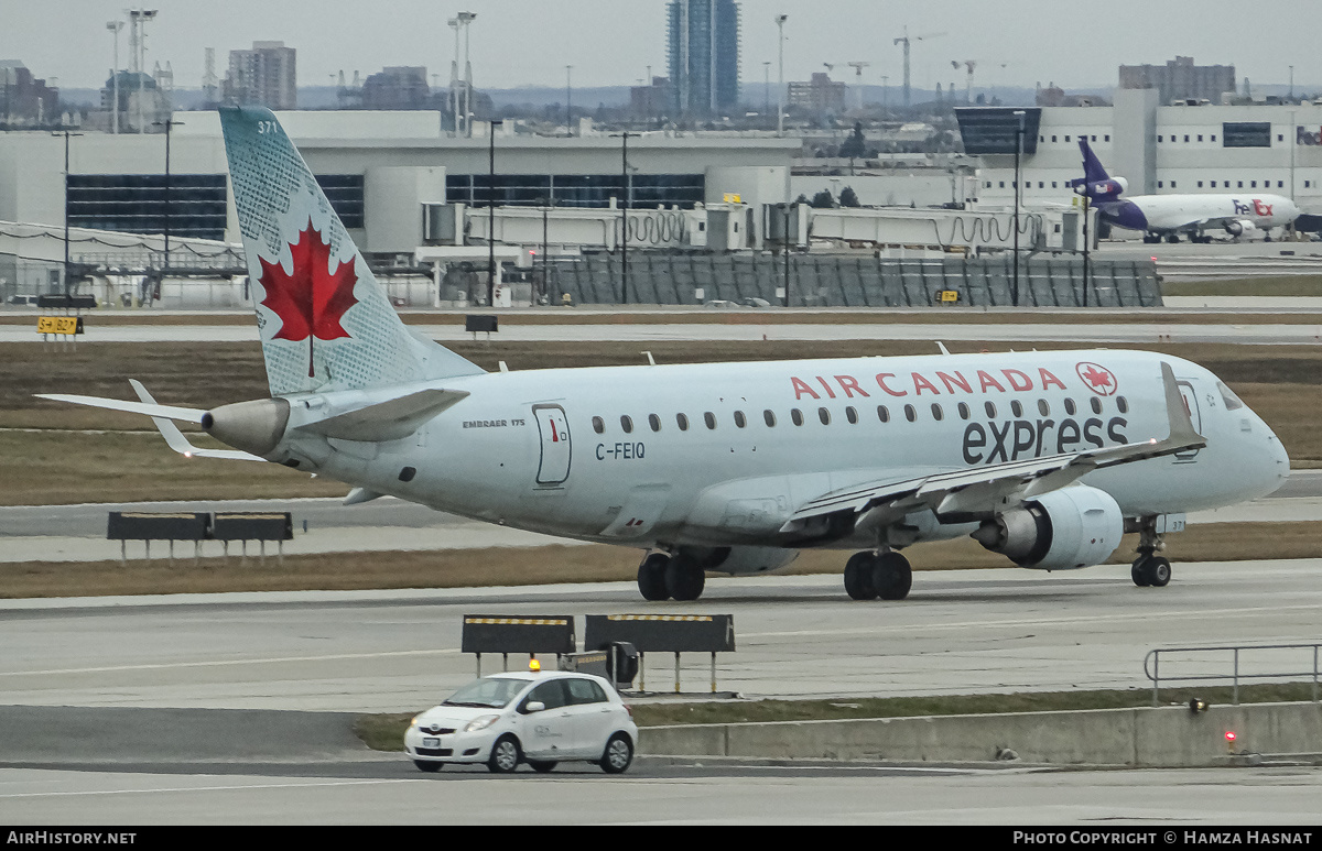 Aircraft Photo of C-FEIQ | Embraer 175LR (ERJ-170-200LR) | Air Canada Express | AirHistory.net #422258