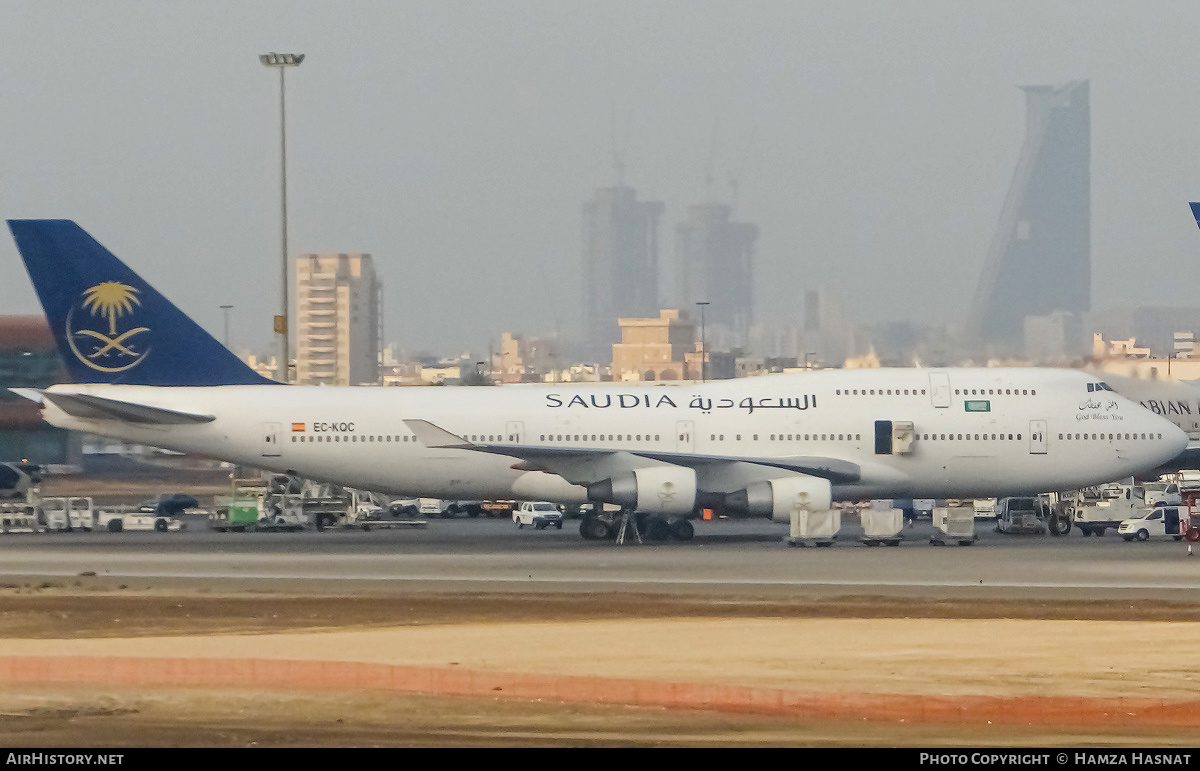 Aircraft Photo of EC-KQC | Boeing 747-412 | Saudia - Saudi Arabian Airlines | AirHistory.net #422309