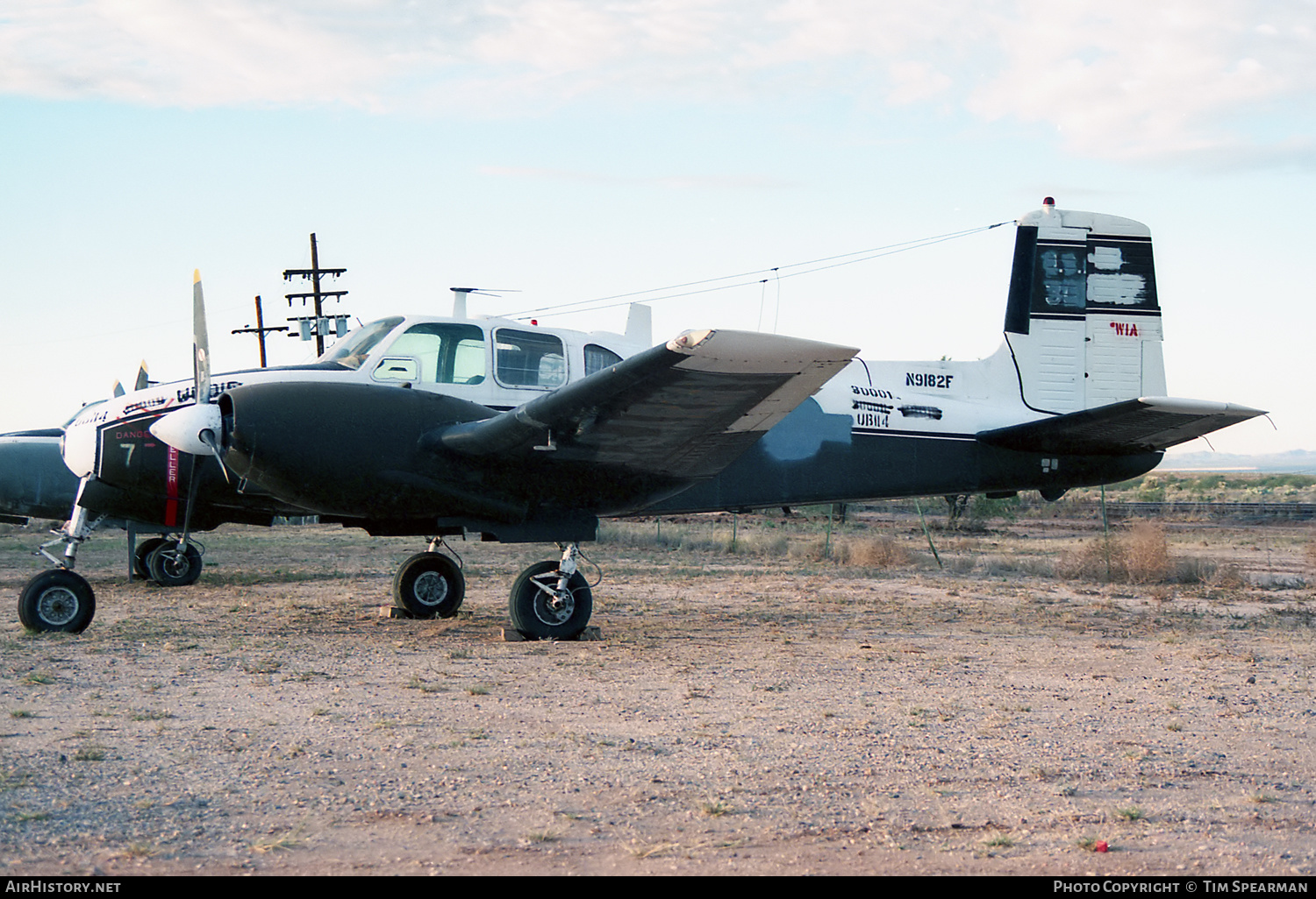 Aircraft Photo of N9182F | Beech U-8G Seminole (50) | AirHistory.net #422315