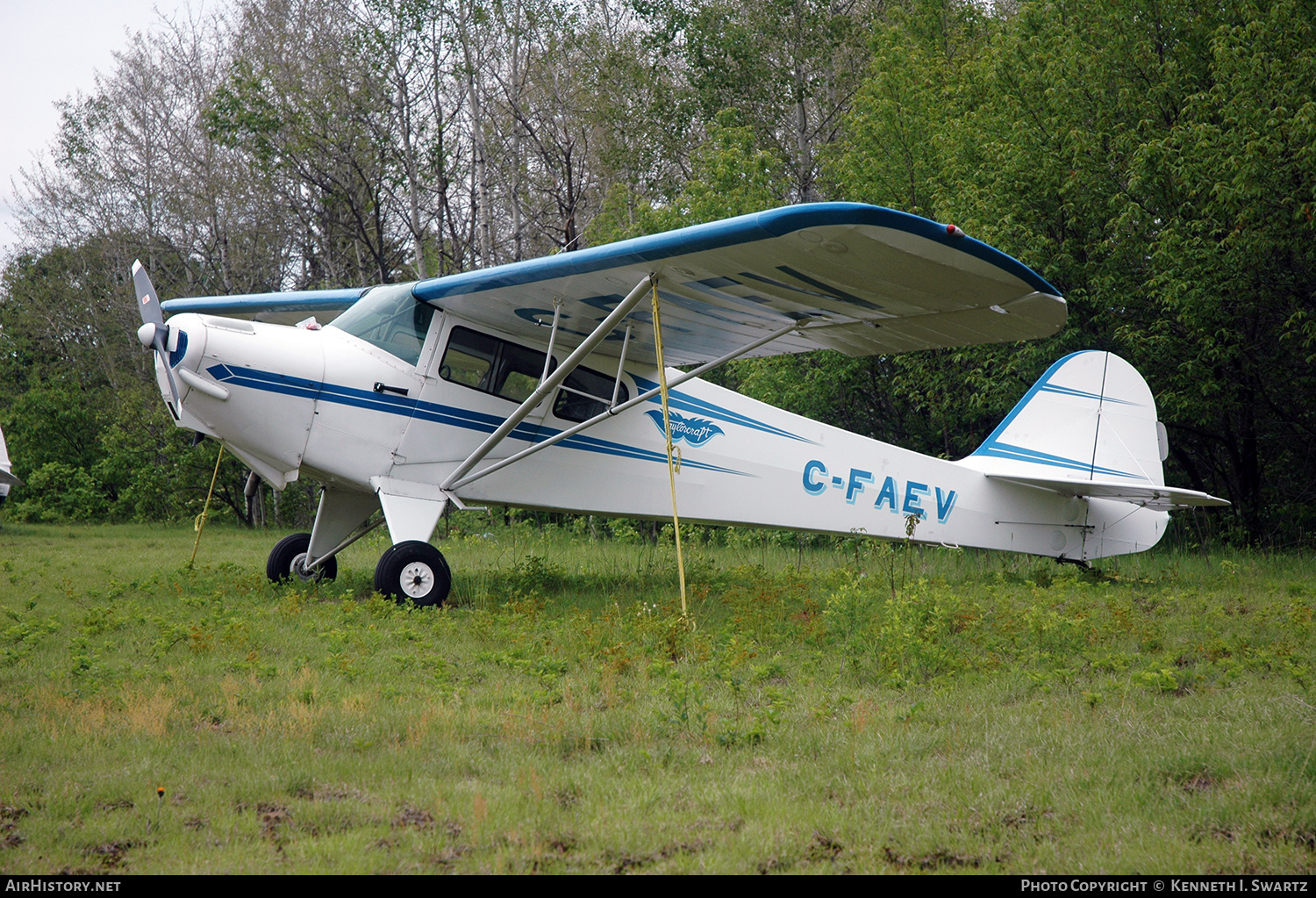 Aircraft Photo of C-FAEV | Taylorcraft BC12-D | AirHistory.net #422322