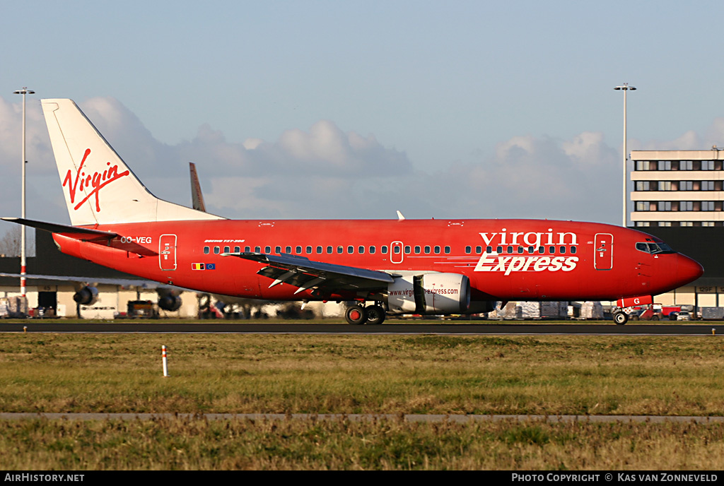 Aircraft Photo of OO-VEG | Boeing 737-36N | Virgin Express | AirHistory.net #422397