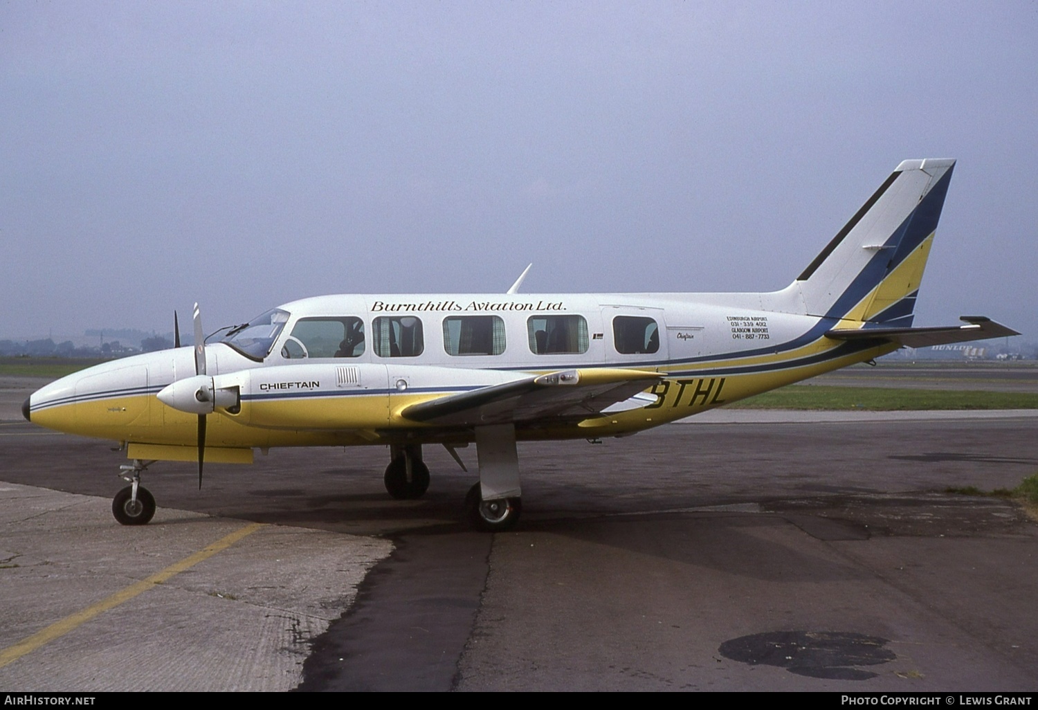 Aircraft Photo of G-BTHL | Piper PA-31-350 Navajo Chieftain | Burnthills Aviation | AirHistory.net #422403